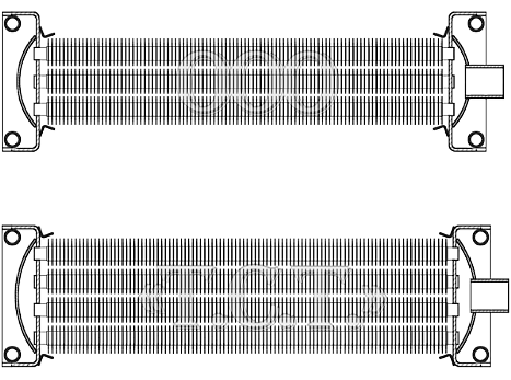 Трех и четырех рядные калориферы ВНВ