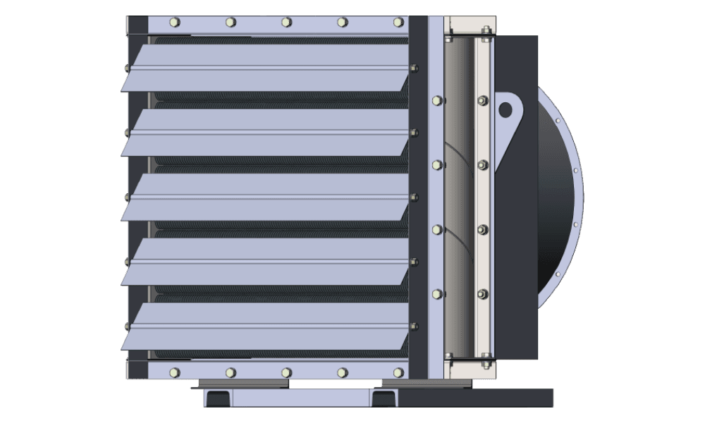 Водяной воздушный агрегат АО 2-5 четырехрядный