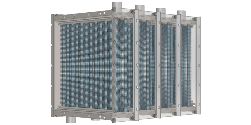 Подбор многорядной установки паровых воздухонагревателей