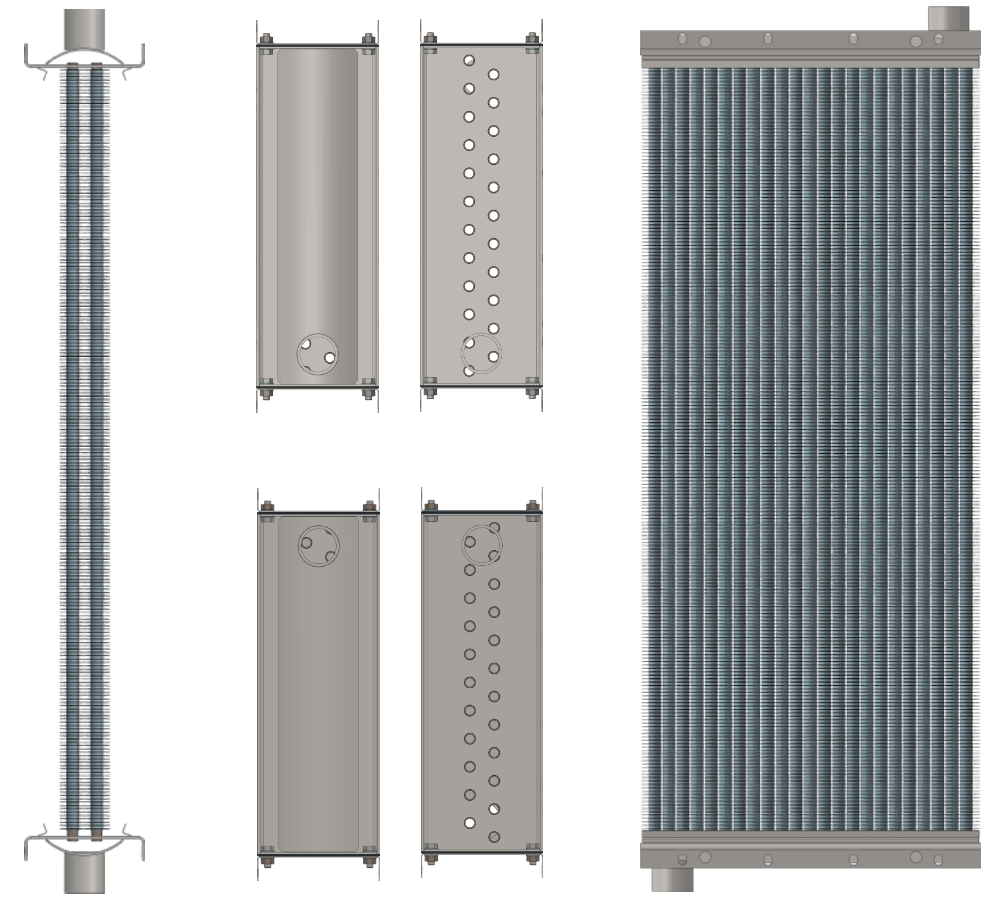 Калорифер КПСк 2-10 чертеж