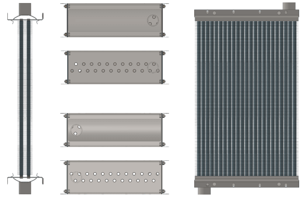 Калорифер КПСк 2-8 чертеж