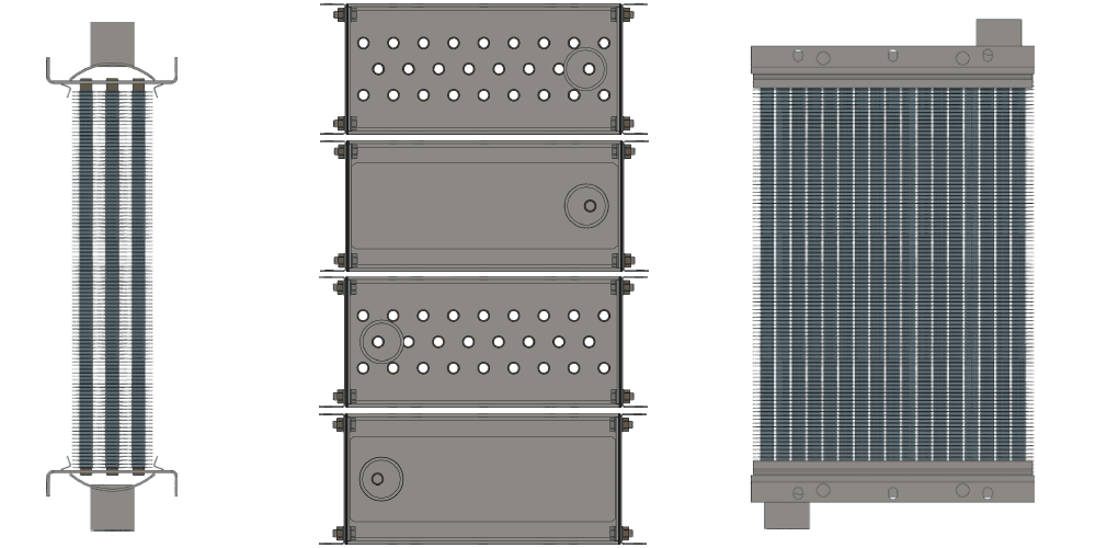 Калорифер КПСк 3-1 чертеж