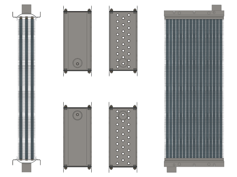 Калорифер КПСк 3-4 чертеж