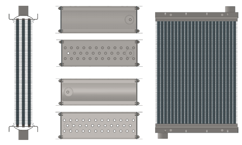 Калорифер КПСк 3-7 чертеж