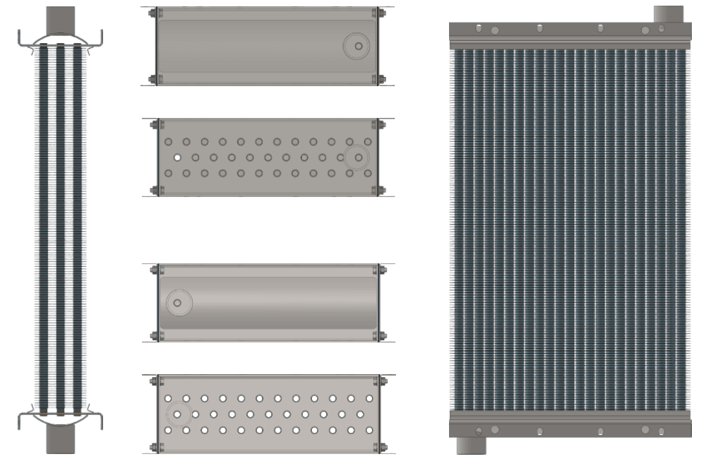 Калорифер КПСк 3-8 чертеж
