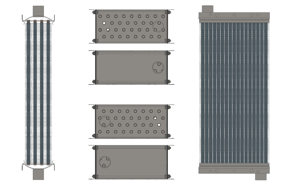 Калорифер КПСк 4-3 чертеж