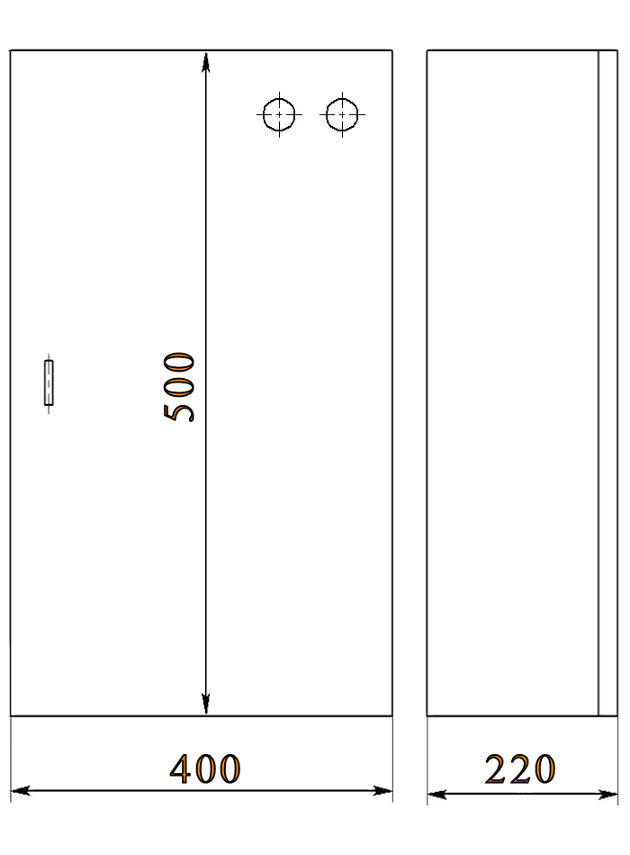 Шкаф управления калорифером ШУК-60 габаритные размеры Щит управления калорифером ШУК-60