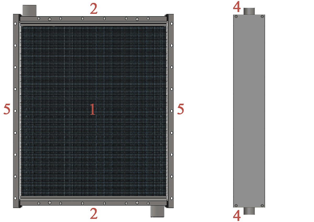 Калорифер КФБ паровой Калорифер для охлаждения масла