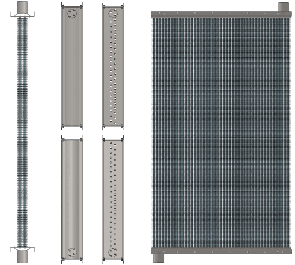 Калорифер паровой КПСк 2-11 Калорифер КПСк 2-11 чертеж