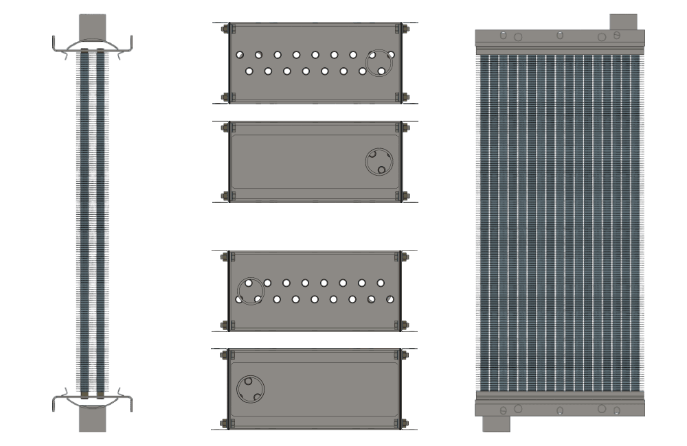 Калорифер паровой КПСк 2-3 Калорифер КПСк 2-3 чертеж