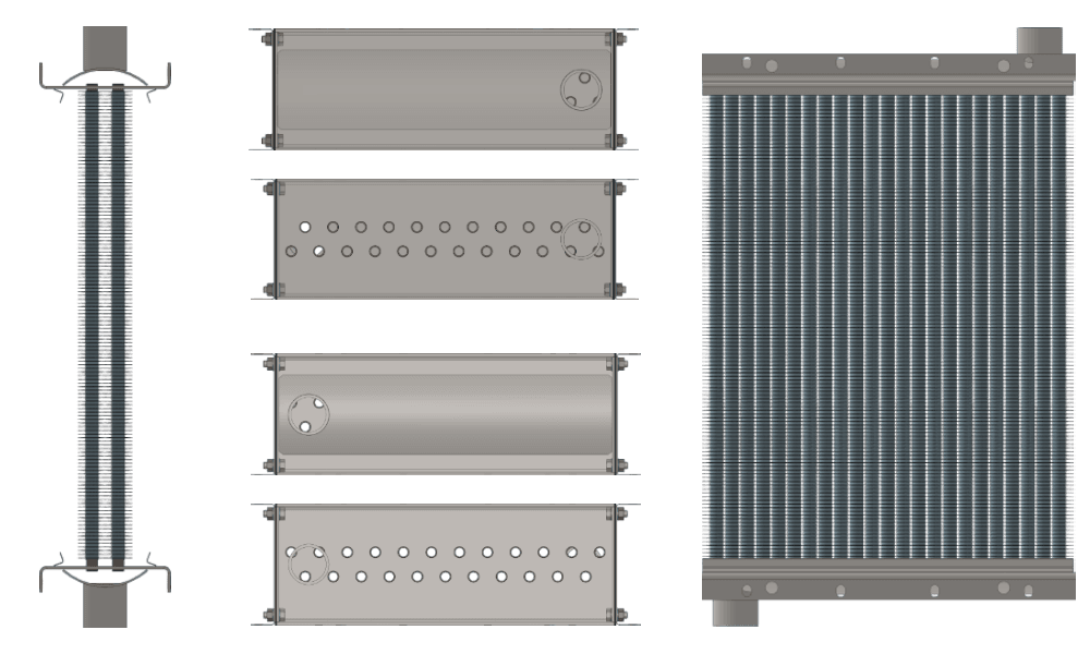 Калорифер паровой КПСк 2-7 Калорифер КПСк 2-7 чертеж