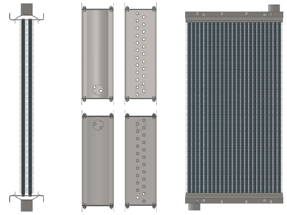Калорифер паровой КПСк 2-9 Калорифер КПСк 2-9 чертеж