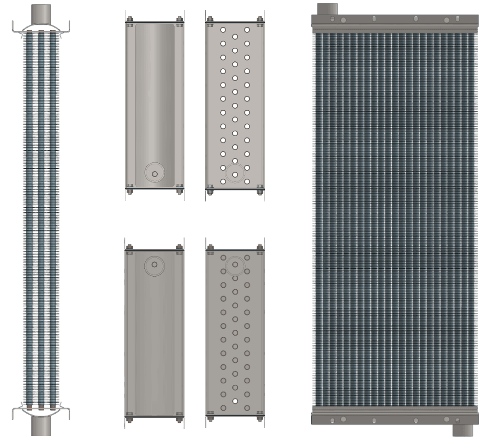 Калорифер паровой КПСк 3-10 Калорифер КПСк 3-10 чертеж