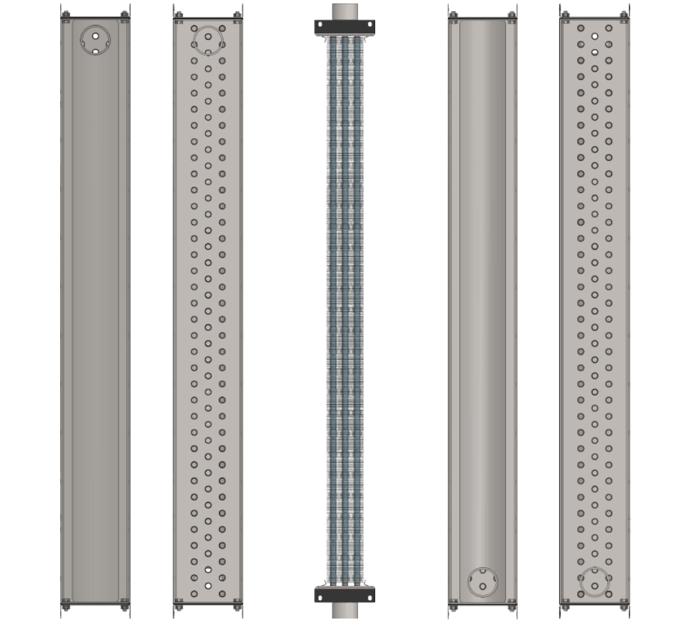 Калорифер паровой КПСк 3-12 Калорифер КПСк 3-12 чертеж