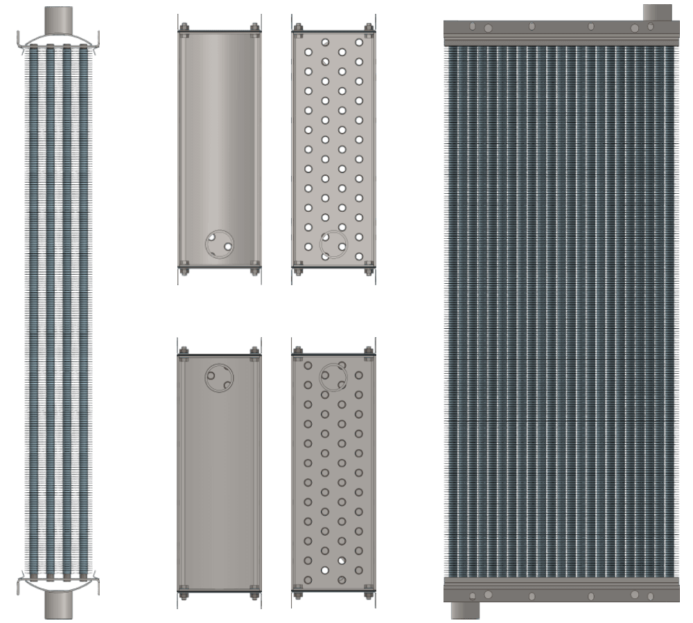Калорифер паровой КПСк 4-10 Калорифер КПСк 4-10 чертеж