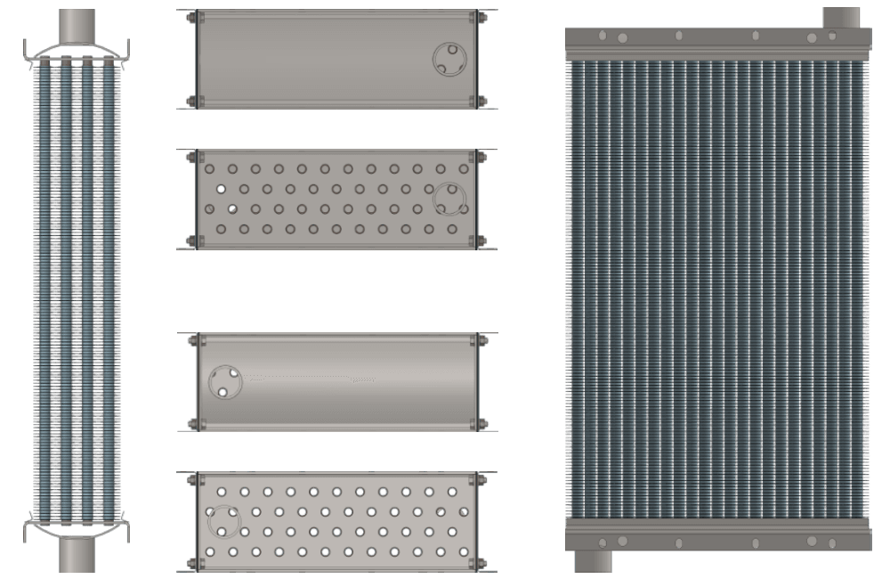 Калорифер паровой КПСк 4-8 Калорифер КПСк 4-8 чертеж