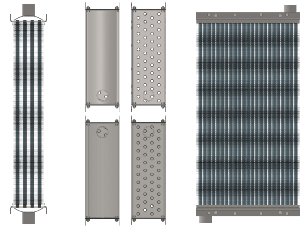Калорифер паровой КПСк 4-9 Калорифер КПСк 4-9 чертеж