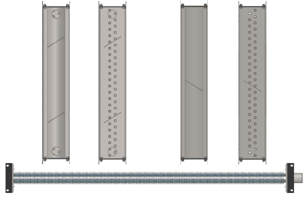 Калорифер водяной КСк 2-11 Калорифер КСк 2-11 чертеж
