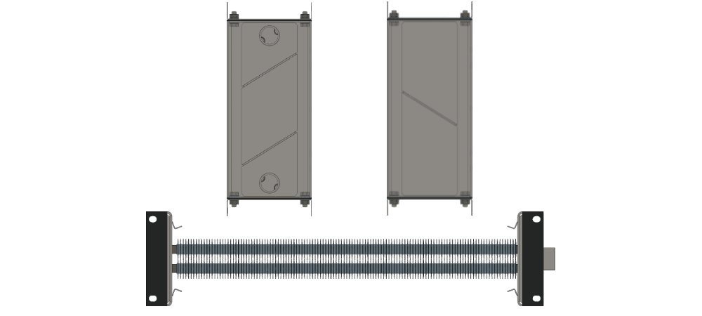 Калорифер водяной КСк 2-2 Калорифер КСк 2-2 чертеж