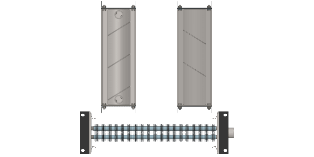 Калорифер водяной КСк 2-6 Калорифер КСк 2-6 чертеж