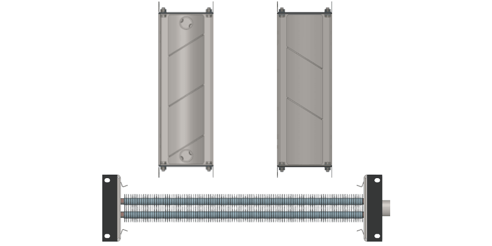 Калорифер водяной КСк 2-7 Калорифер КСк 2-7 чертеж