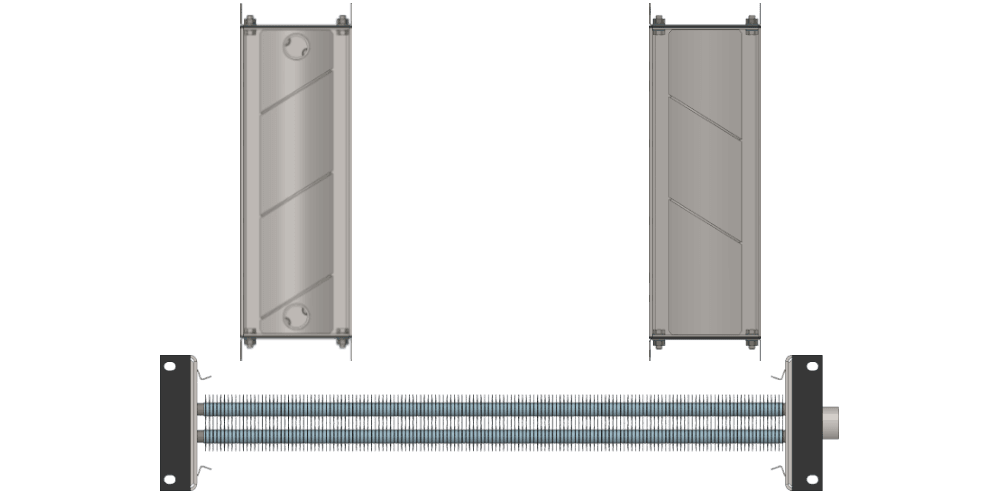 Калорифер водяной КСк 2-8 Калорифер КСк 2-8 чертеж