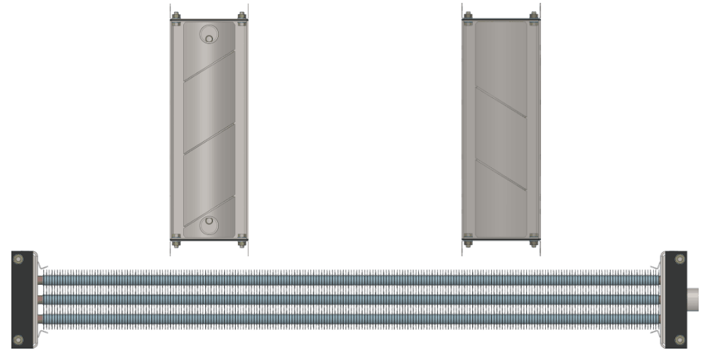Калорифер водяной КСк 3-10 Калорифер КСк 3-10 чертеж