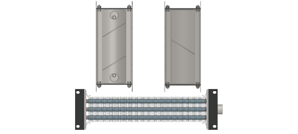 Калорифер водяной КСк 3-1 Калорифер КСк 3-1 чертеж