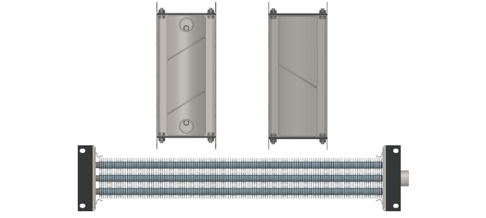 Калорифер водяной КСк 3-3 Калорифер КСк 3-3 чертеж
