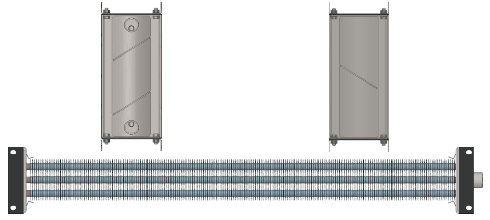 Калорифер водяной КСк 3-5 Калорифер КСк 3-5 чертеж