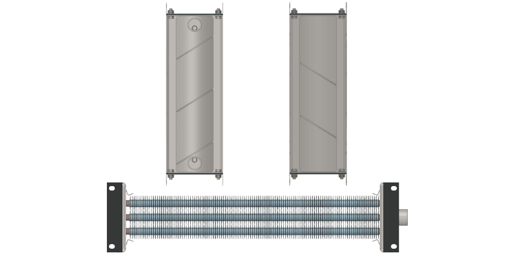 Калорифер водяной КСк 3-7 Калорифер КСк 3-7 чертеж