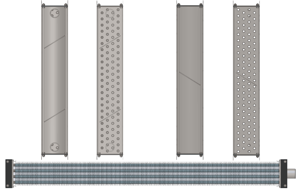 Калорифер водяной КСк 4-11 Калорифер КСк 4-11 чертеж