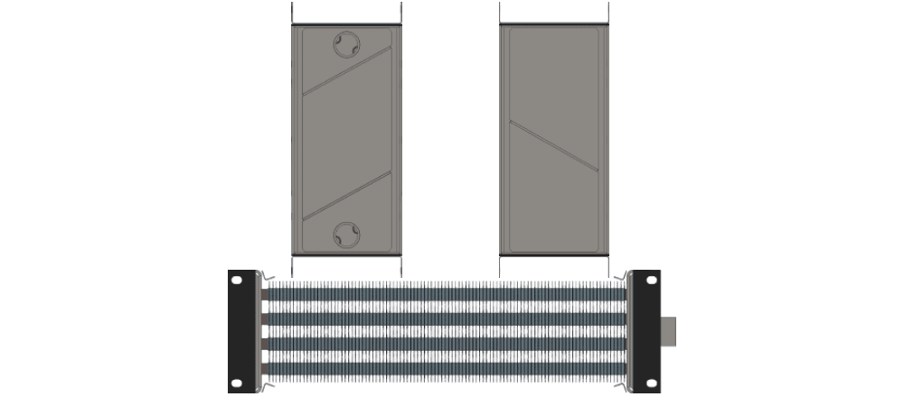 Калорифер водяной КСк 4-1 Калорифер КСк 4-1 чертеж