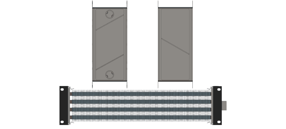 Калорифер водяной КСк 4-2 Калорифер КСк 4-2 чертеж