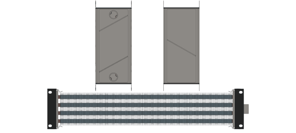 Калорифер водяной КСк 4-3 Калорифер КСк 4-3 чертеж