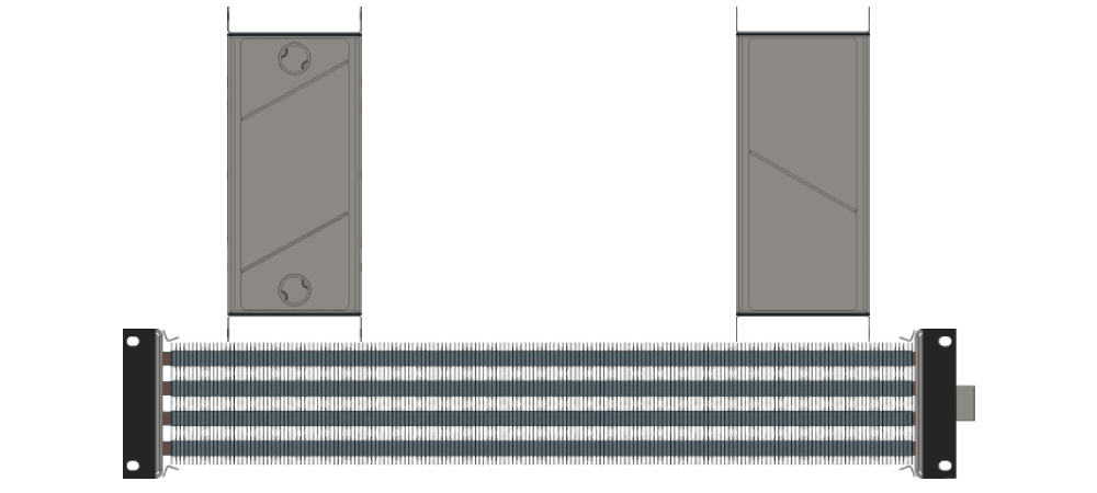 Калорифер водяной КСк 4-4 Калорифер КСк 4-4 чертеж