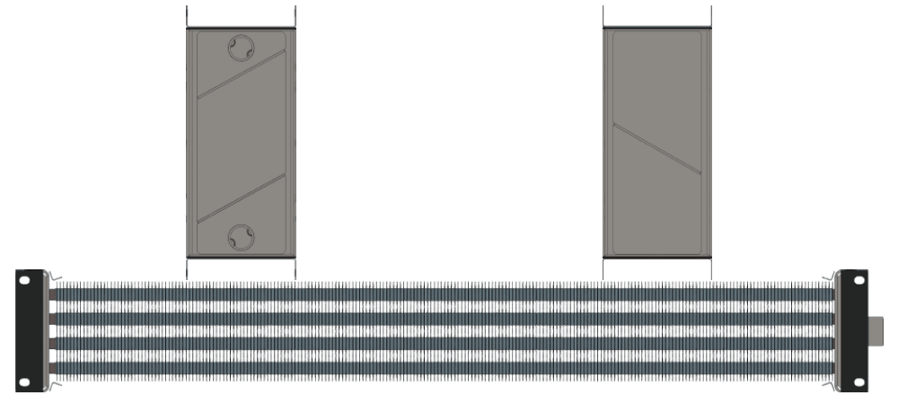 Калорифер водяной КСк 4-5 Калорифер КСк 4-5 чертеж