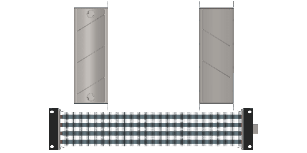 Калорифер водяной КСк 4-8 Калорифер КСк 4-8 чертеж