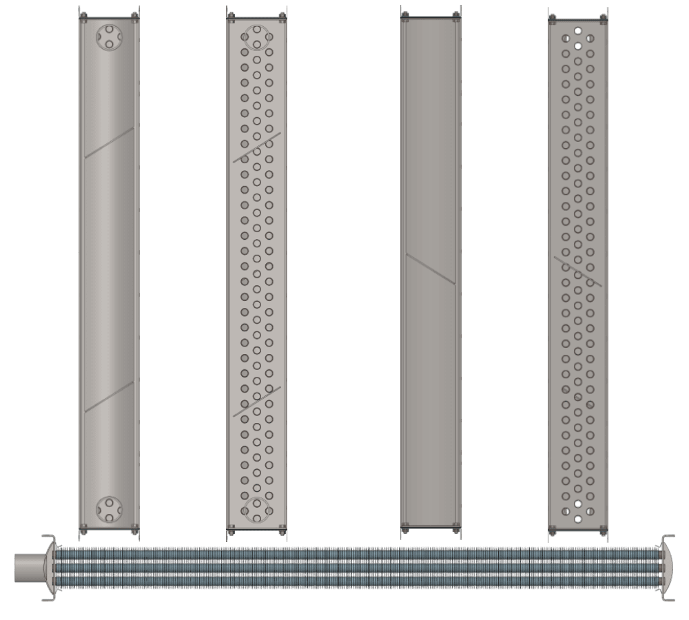 Калорифер водяной ТВВ 312 Калорифер ТВВ 312 чертеж